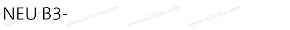 NEU B3字体转换
